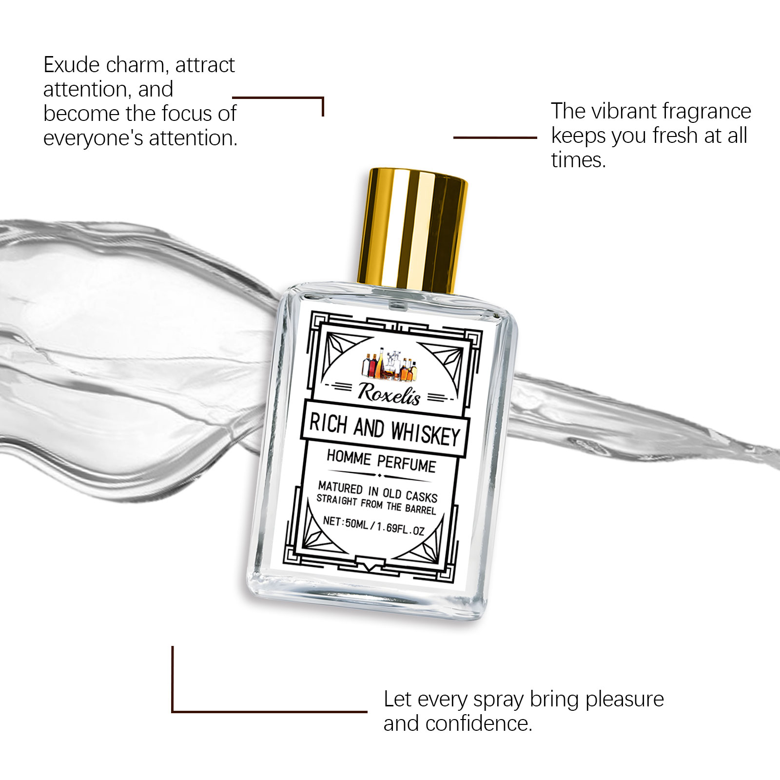 Roxelis 50ml Charm Whisky Erke - Perfume Fragrance Perfume incelemesi ve fiyatı
